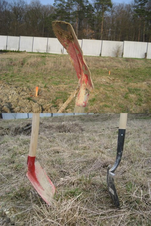 Pic of German and Canadian Shovels
