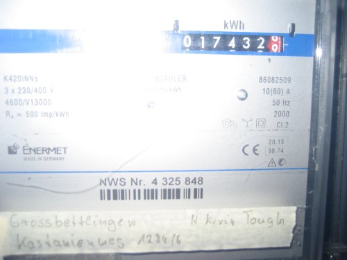 Pic of temporary electric service meter