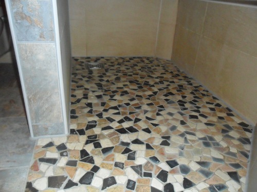 Pic of walk in shower floor