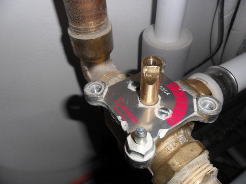 Pic of 3 way valve installed wrong