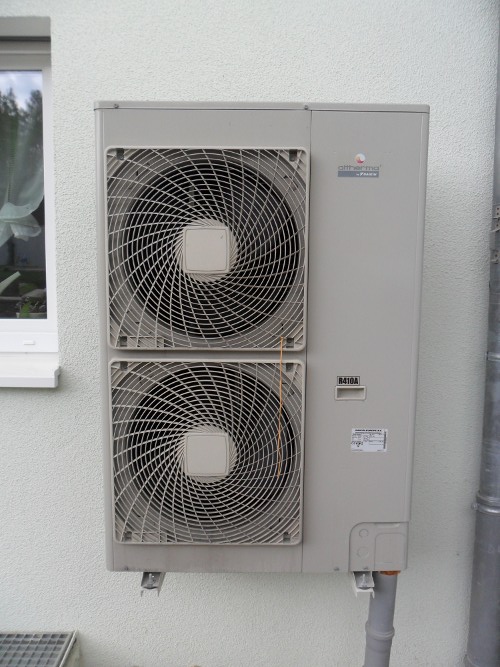 Pic of outside unit of heat pump