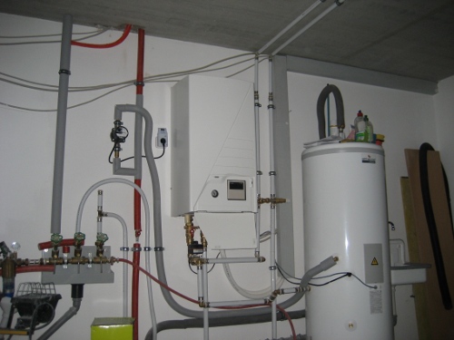 Pic of mounted heating system