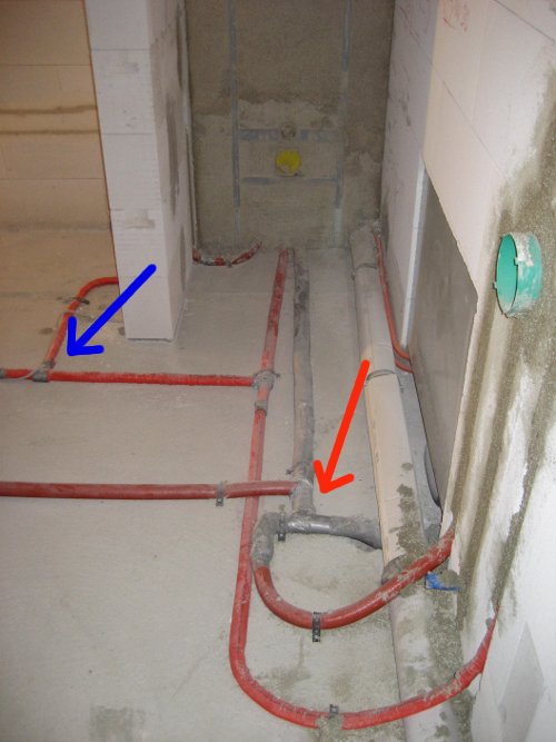 Pic of shower plumbing connections